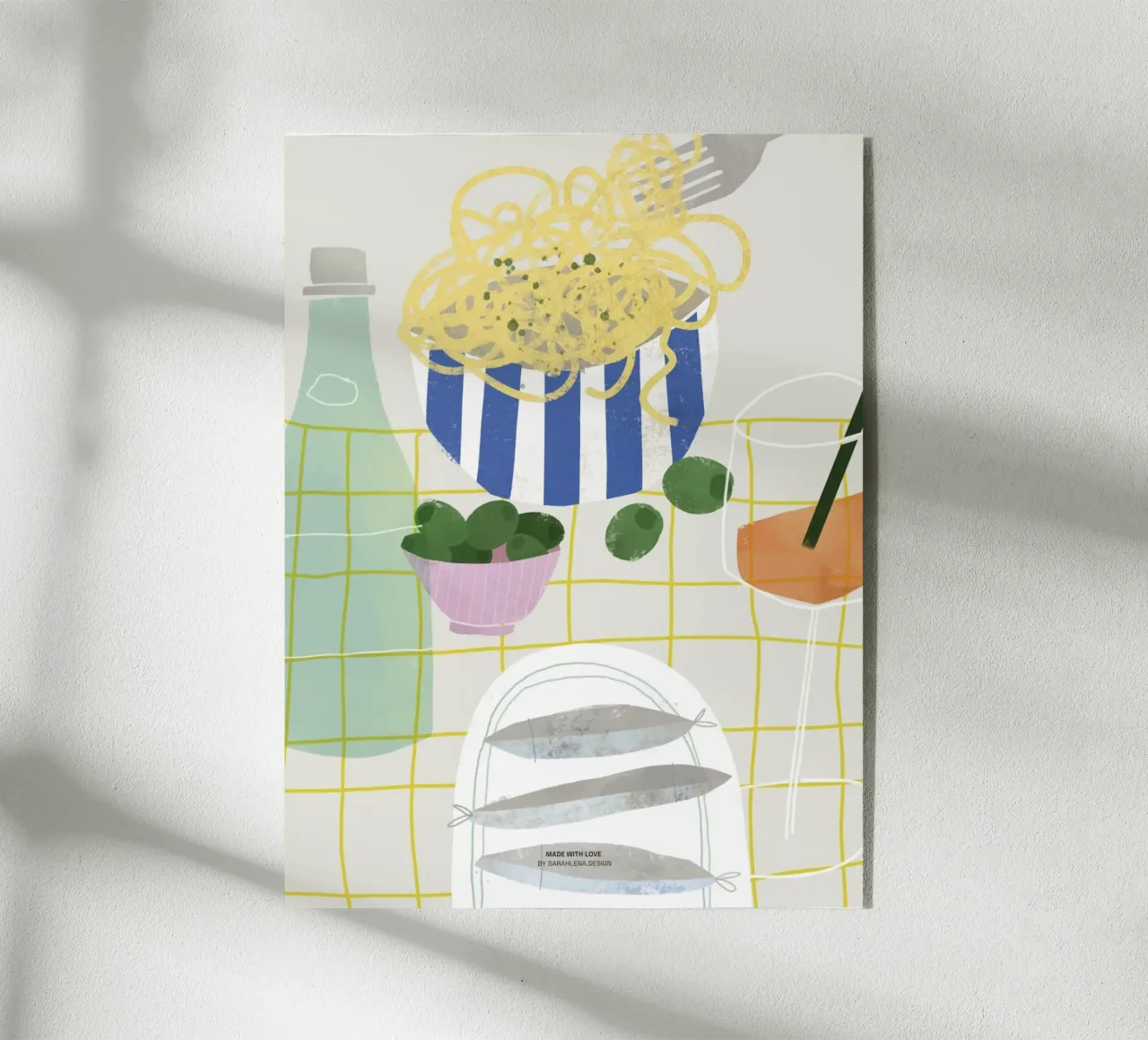 PASTA E AMORE plexiglass da sarahlenadesign