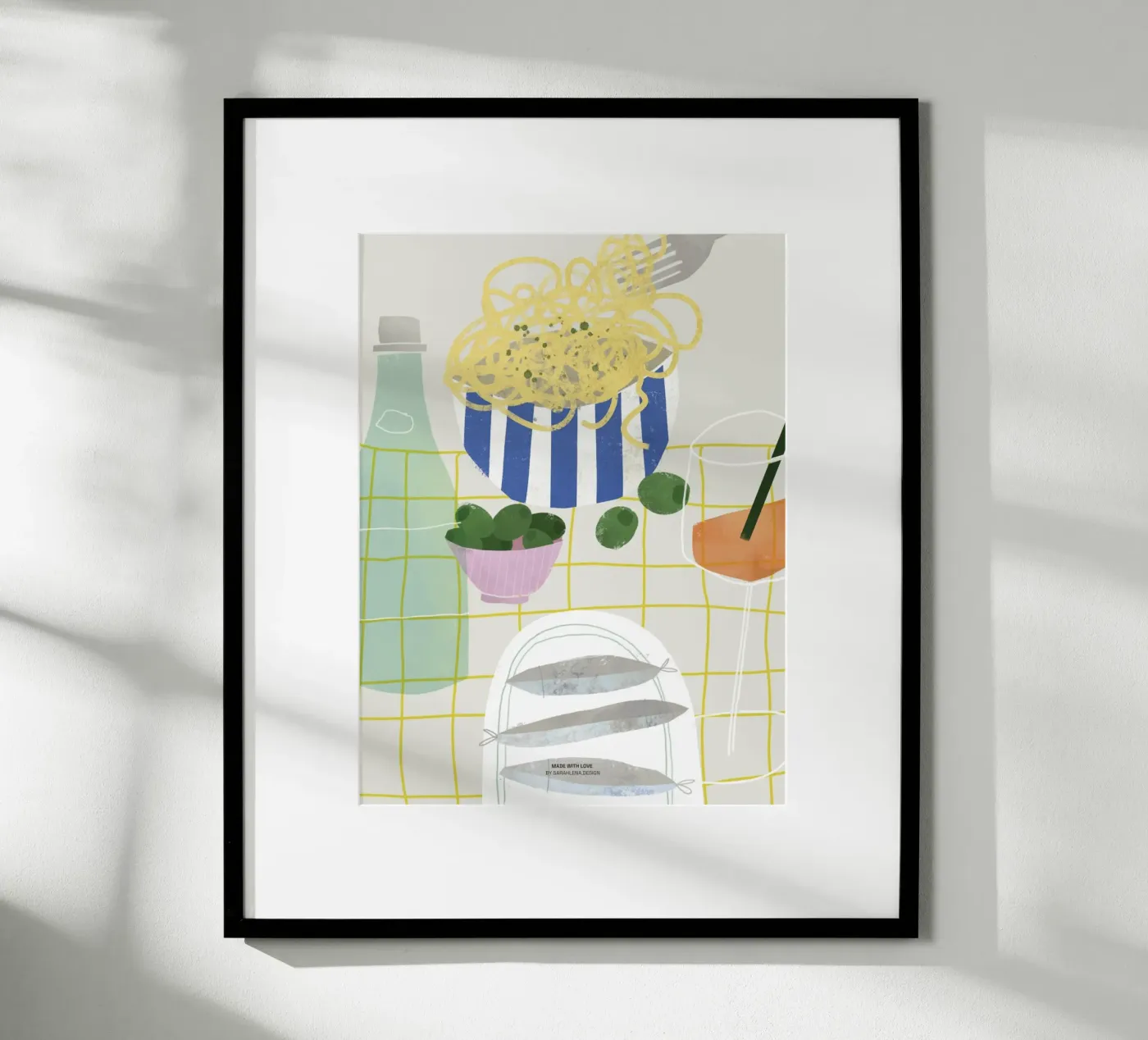 PASTA E AMORE poster da sarahlenadesign