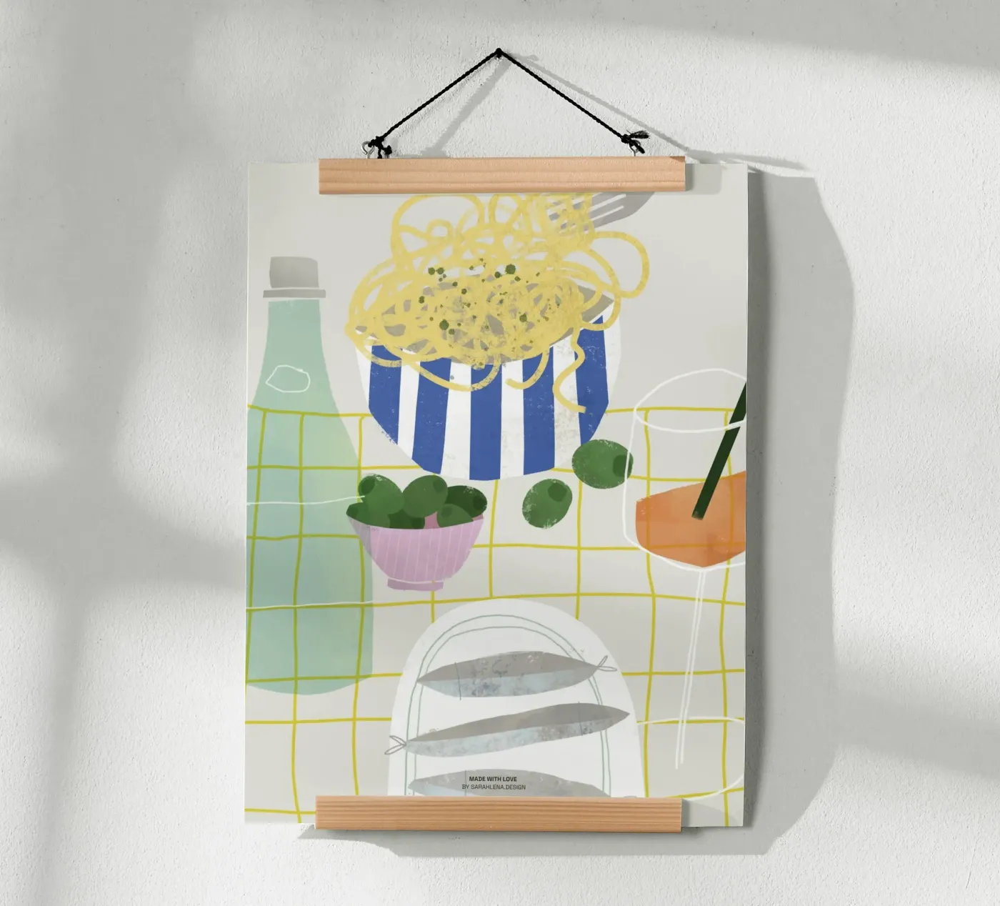 PASTA E AMORE poster da sarahlenadesign