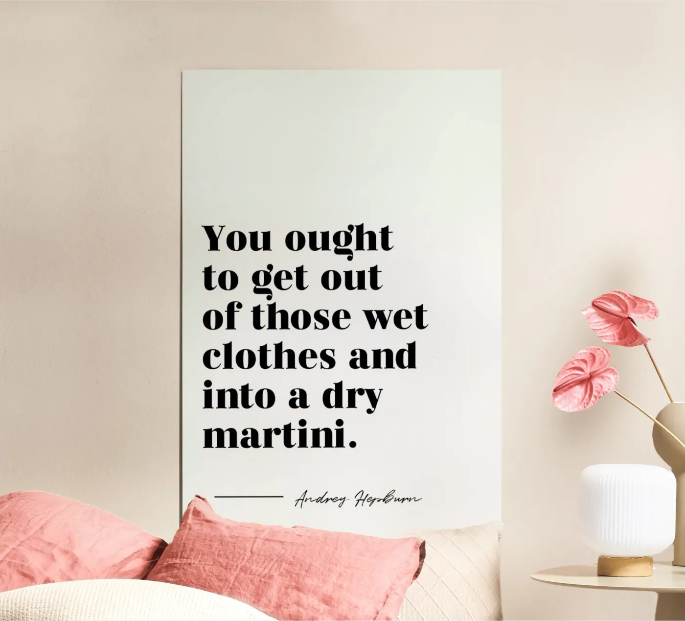 Dry Martini poster da typed