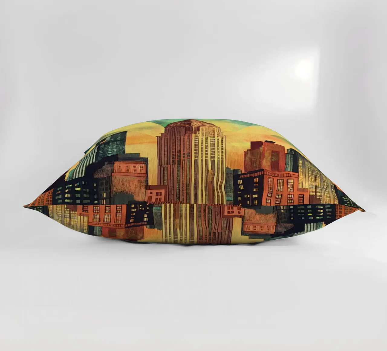 Manhattan Skyline cuscino da M-Ulrich-Digital Art