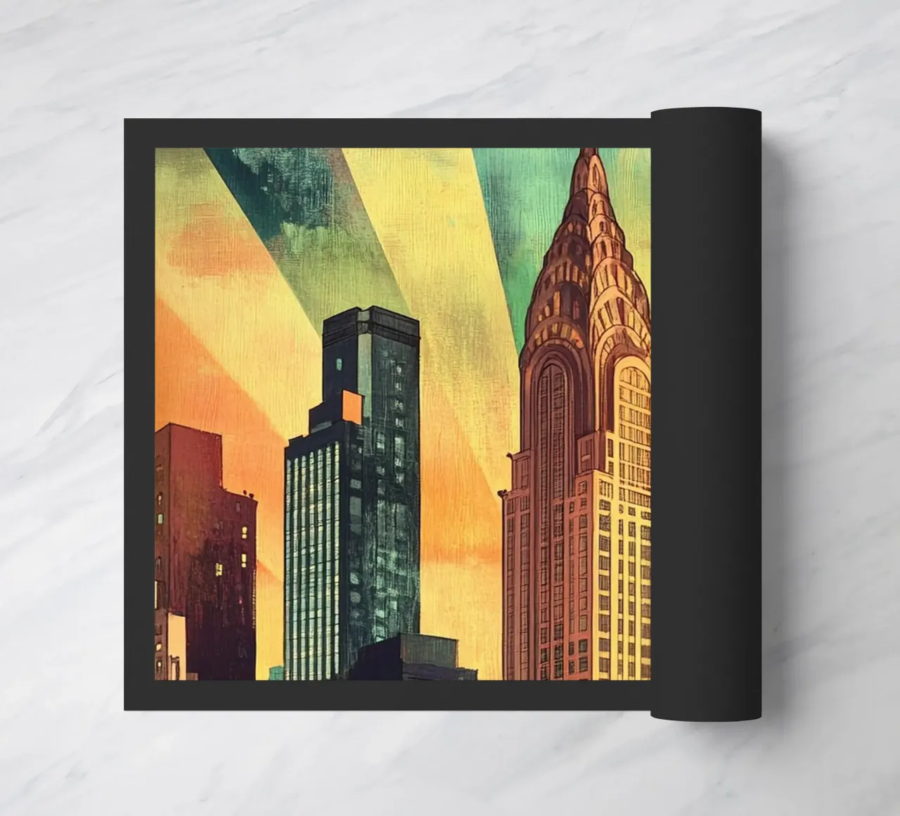 Manhattan Skyline zerbino da M-Ulrich-Digital Art