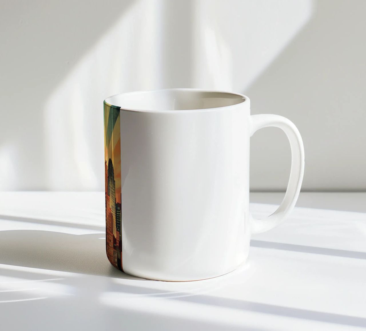 Manhattan Skyline tazza in ceramica da M-Ulrich-Digital Art