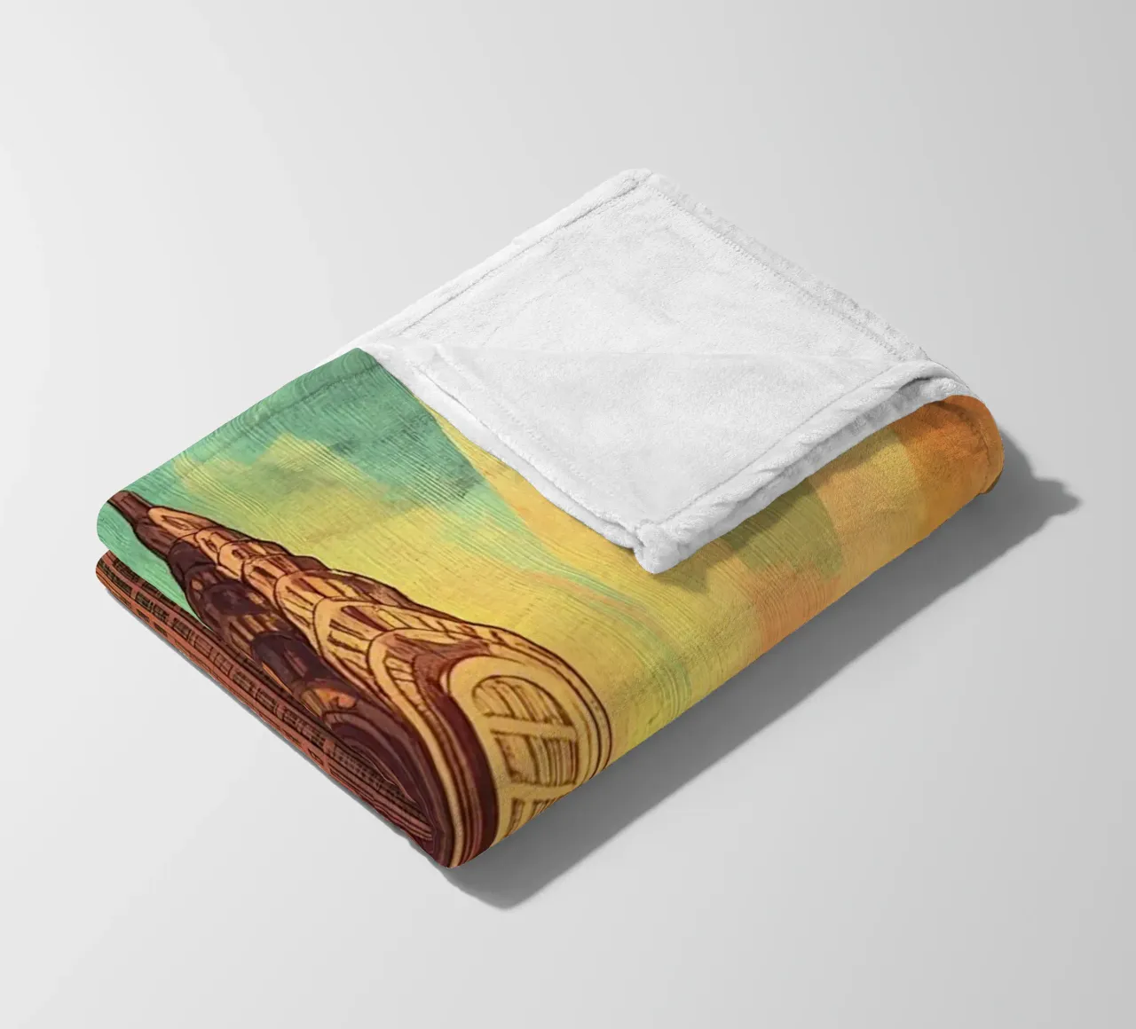 Manhattan Skyline coperta in pile da M-Ulrich-Digital Art