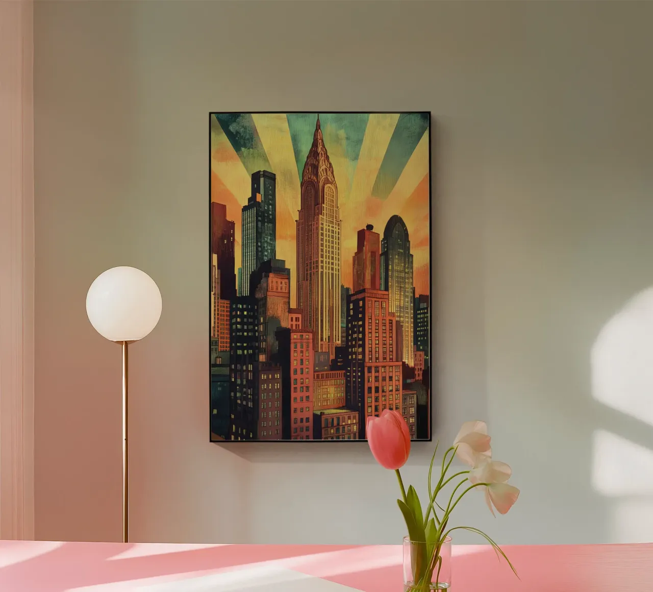 Manhattan Skyline plexiglass da M-Ulrich-Digital Art