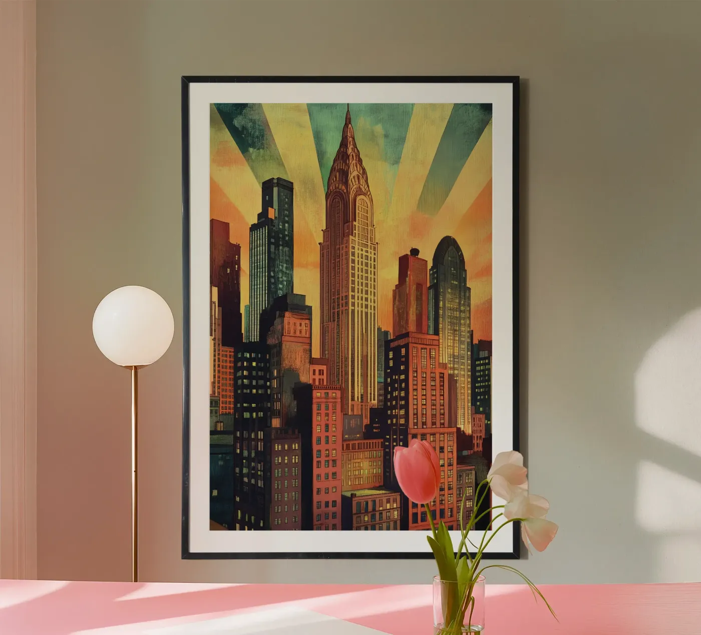 Manhattan Skyline poster da M-Ulrich-Digital Art