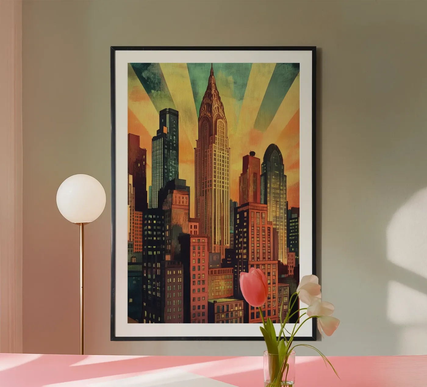 Manhattan Skyline poster da M-Ulrich-Digital Art