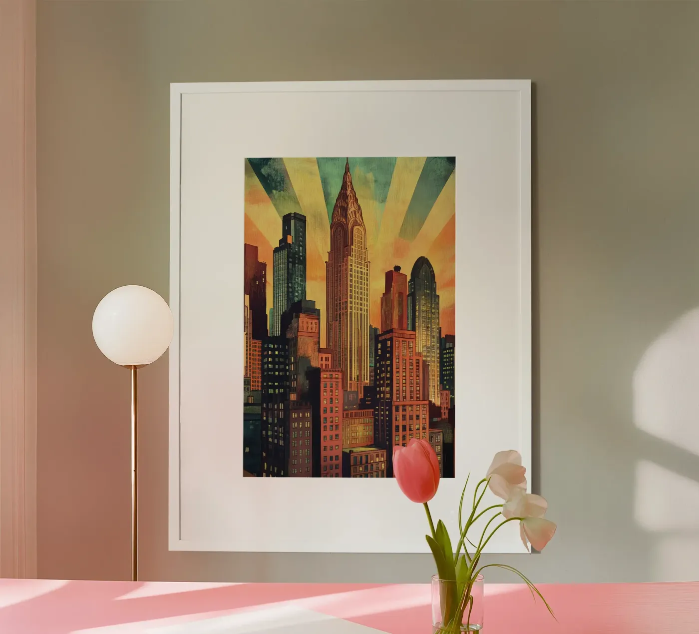 Manhattan Skyline poster da M-Ulrich-Digital Art