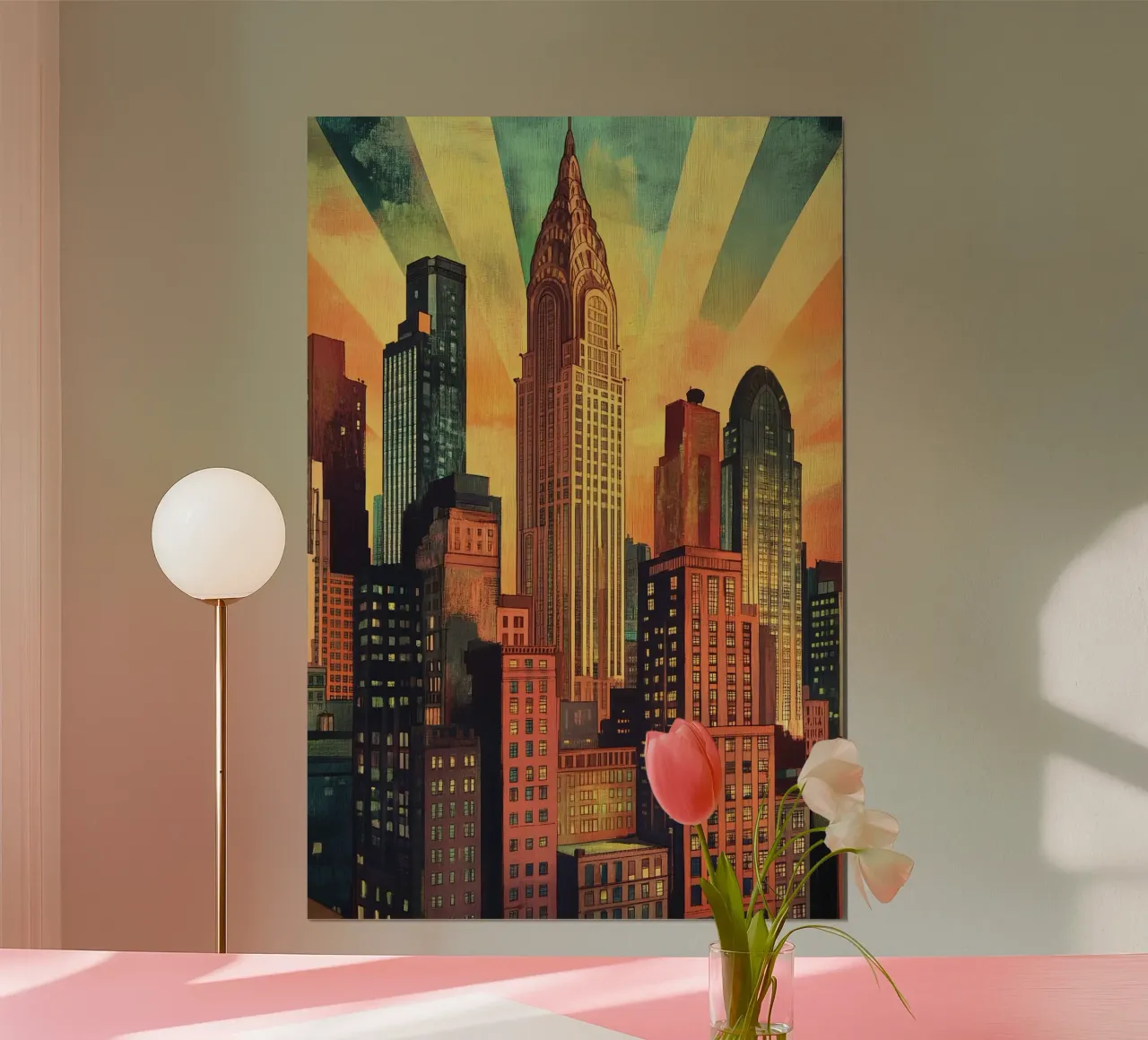 Manhattan Skyline carta hahnemühle da M-Ulrich-Digital Art