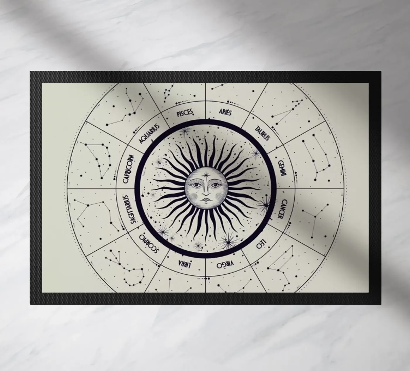 Astrology Chart deurmat van Flora & Fauna