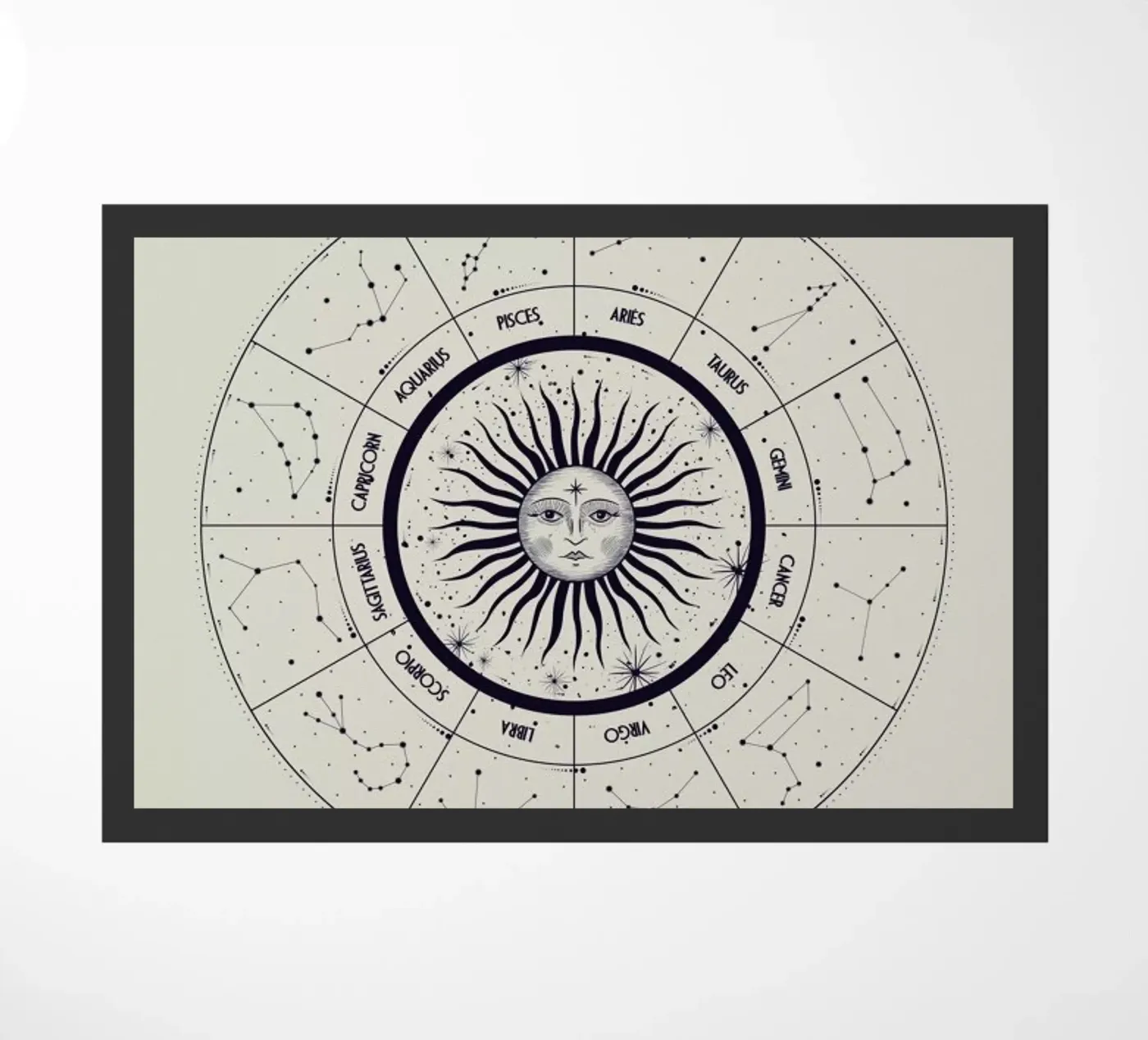 Astrology Chart deurmat van Flora & Fauna