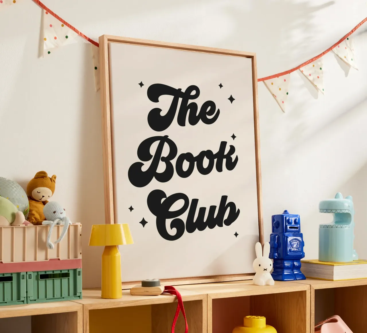 The Book Club quote canvas by Paigaam Studio