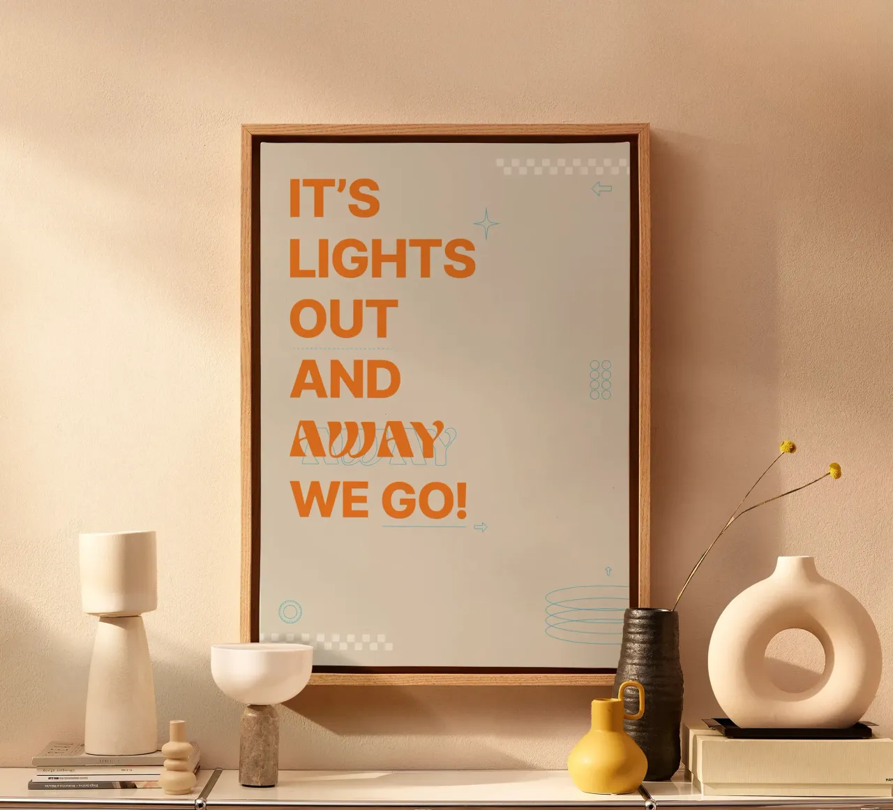 McLaren F1 Its Lights Out canvas met Baklijst van OkleoStudio