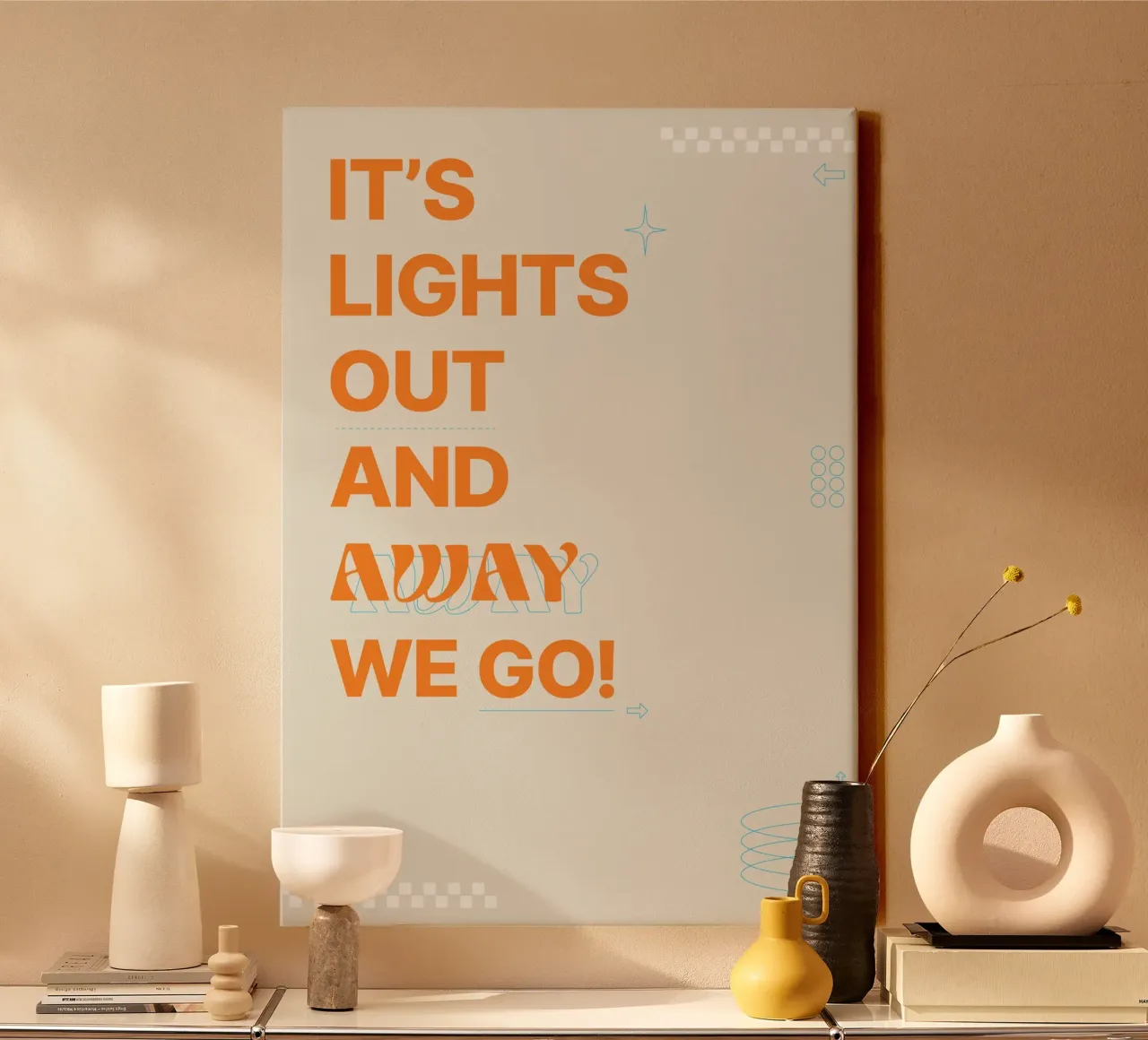McLaren F1 Its Lights Out canvas met Baklijst van OkleoStudio