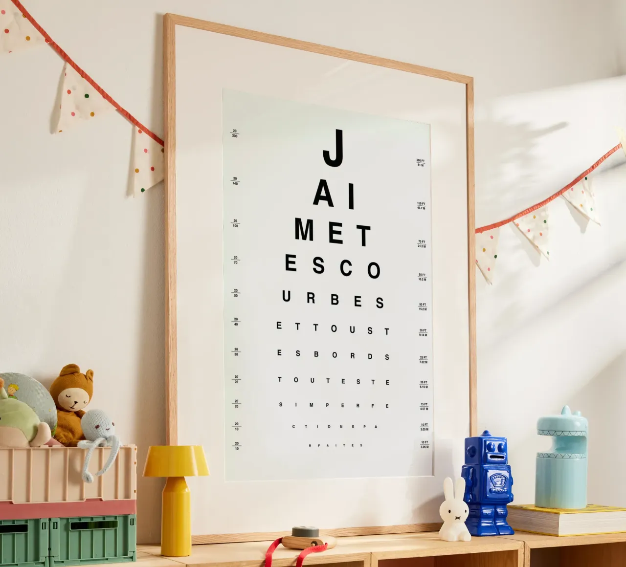 Eye Chart Je t'aime carta hahnemühle da daylight design studio