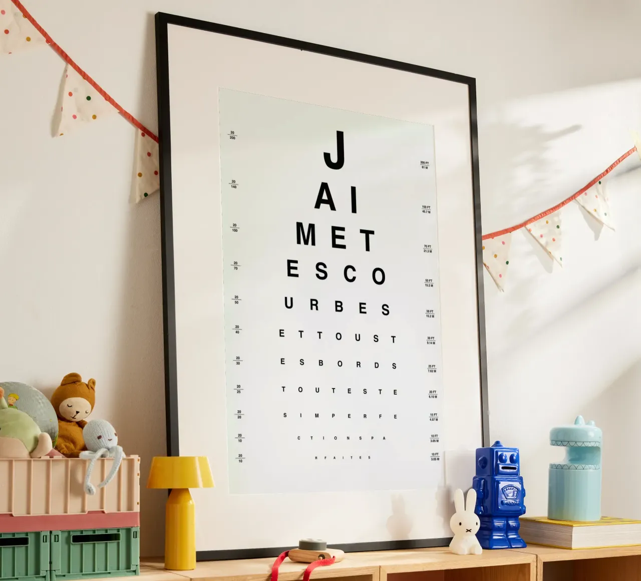 Eye Chart Je t'aime carta hahnemühle da daylight design studio
