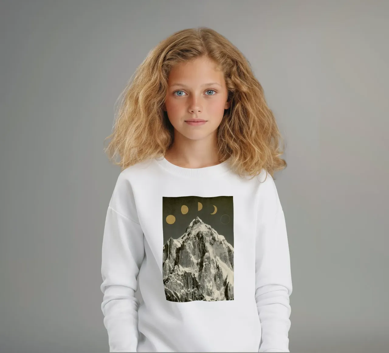 Moon Phases felpa bambino da Florent Bodart