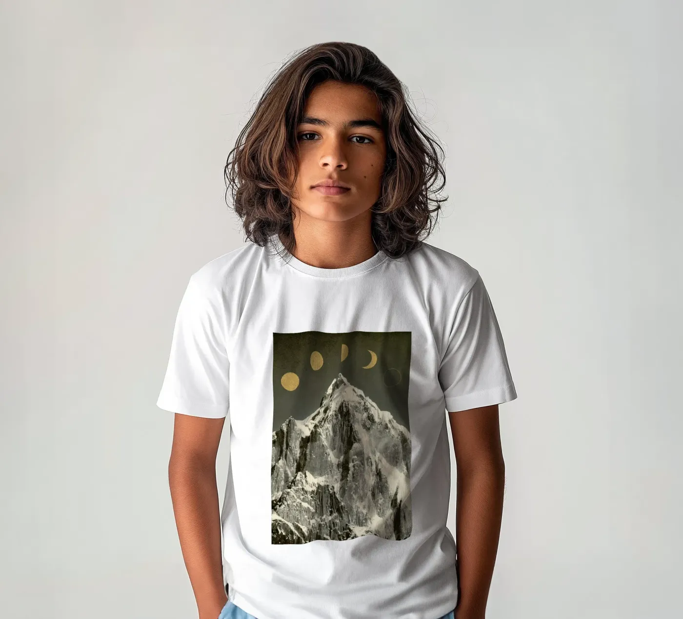 Moon Phases t-shirt bambini da Florent Bodart