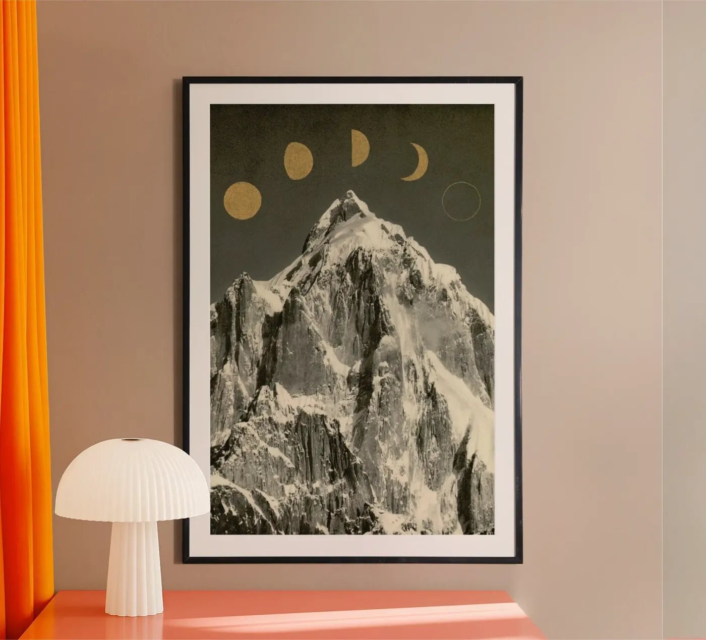Moon Phases poster by Florent Bodart