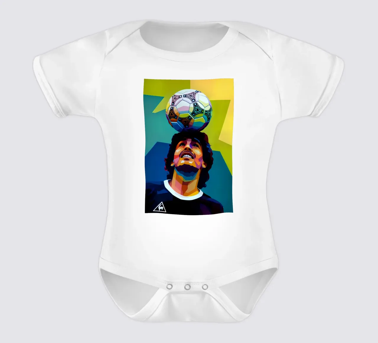 Maradona wpap potrait neon body de bebé de BONANZA