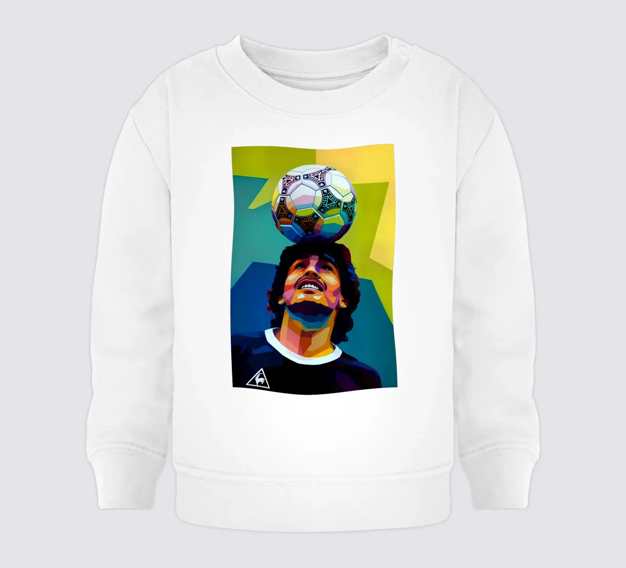 Maradona wpap potrait neon sudadera de bebé de BONANZA