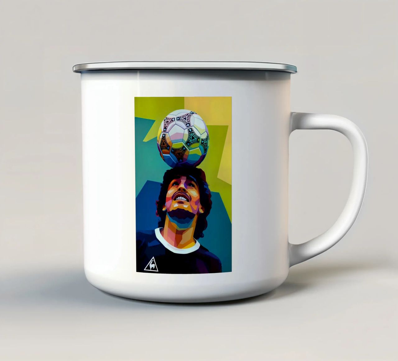 Maradona wpap ritratto al neon tazza in smalto da BONANZA