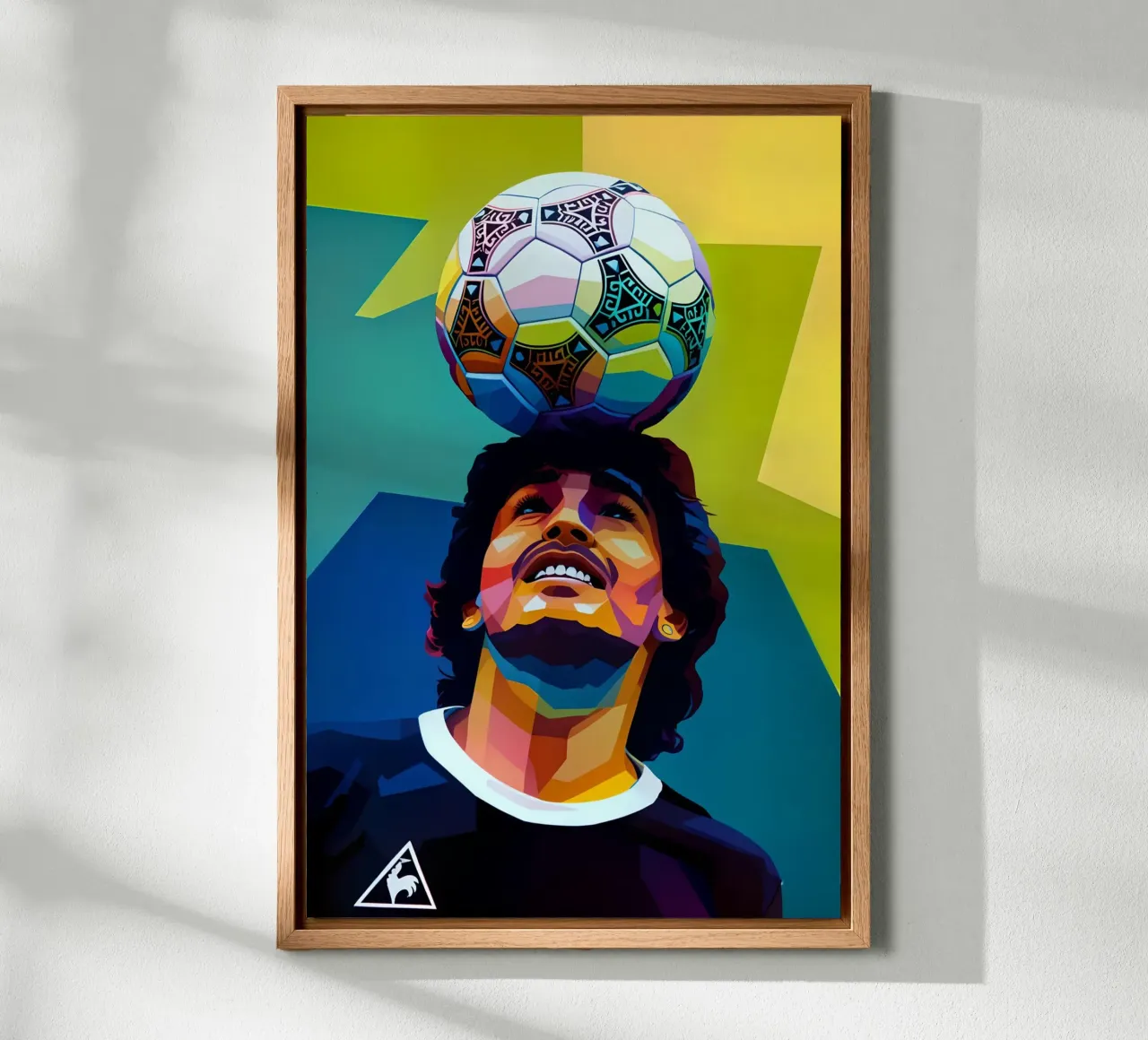 Maradona wpap potrait neon aluminio dibond de BONANZA