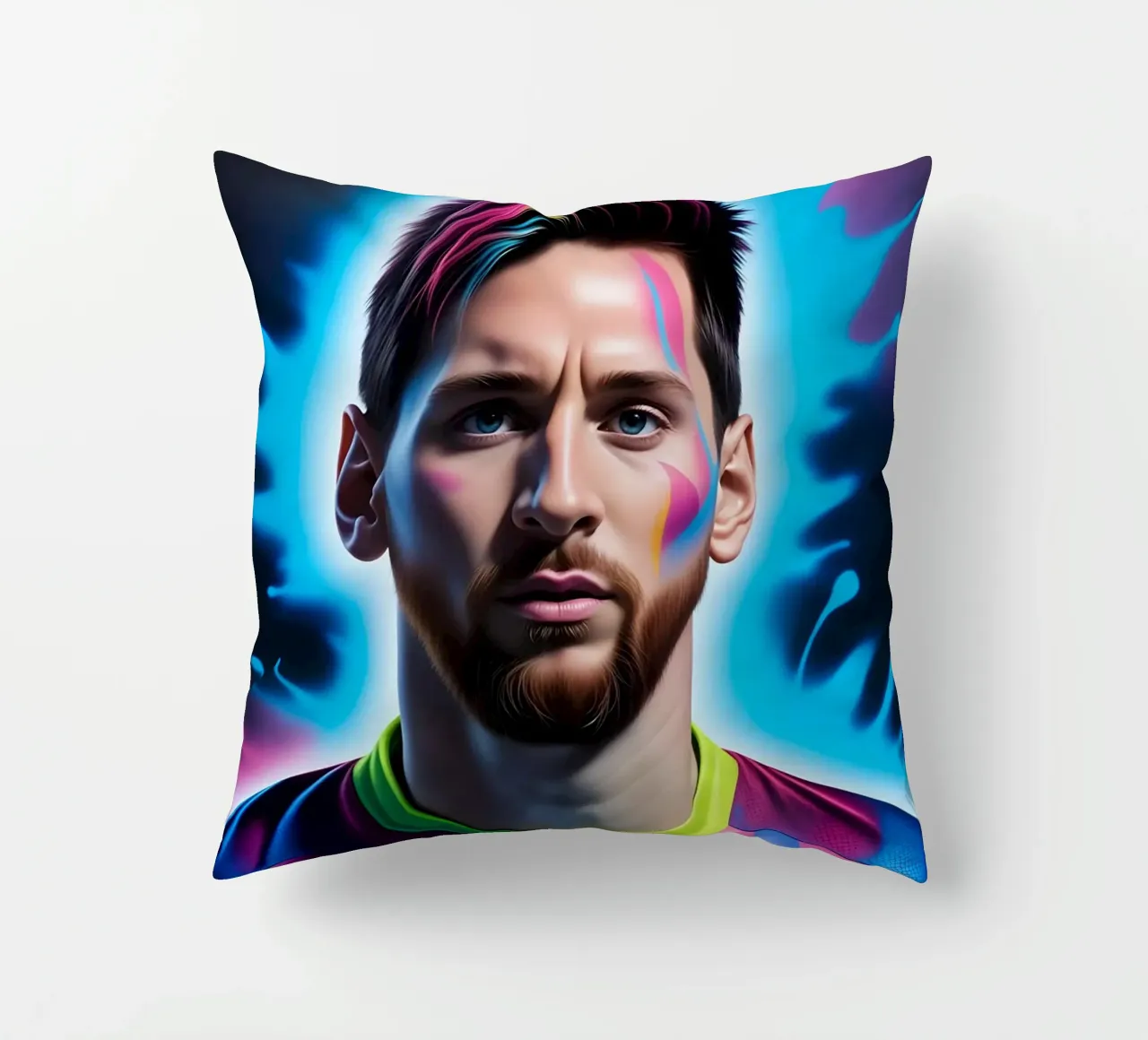 Messi potrait neon cuscino da BONANZA