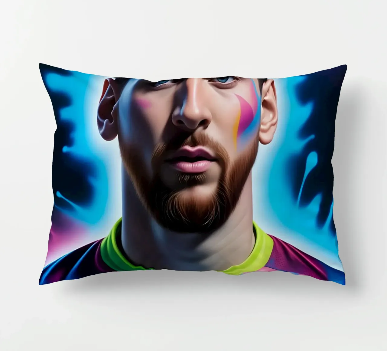 Messi potrait neon cuscino da BONANZA