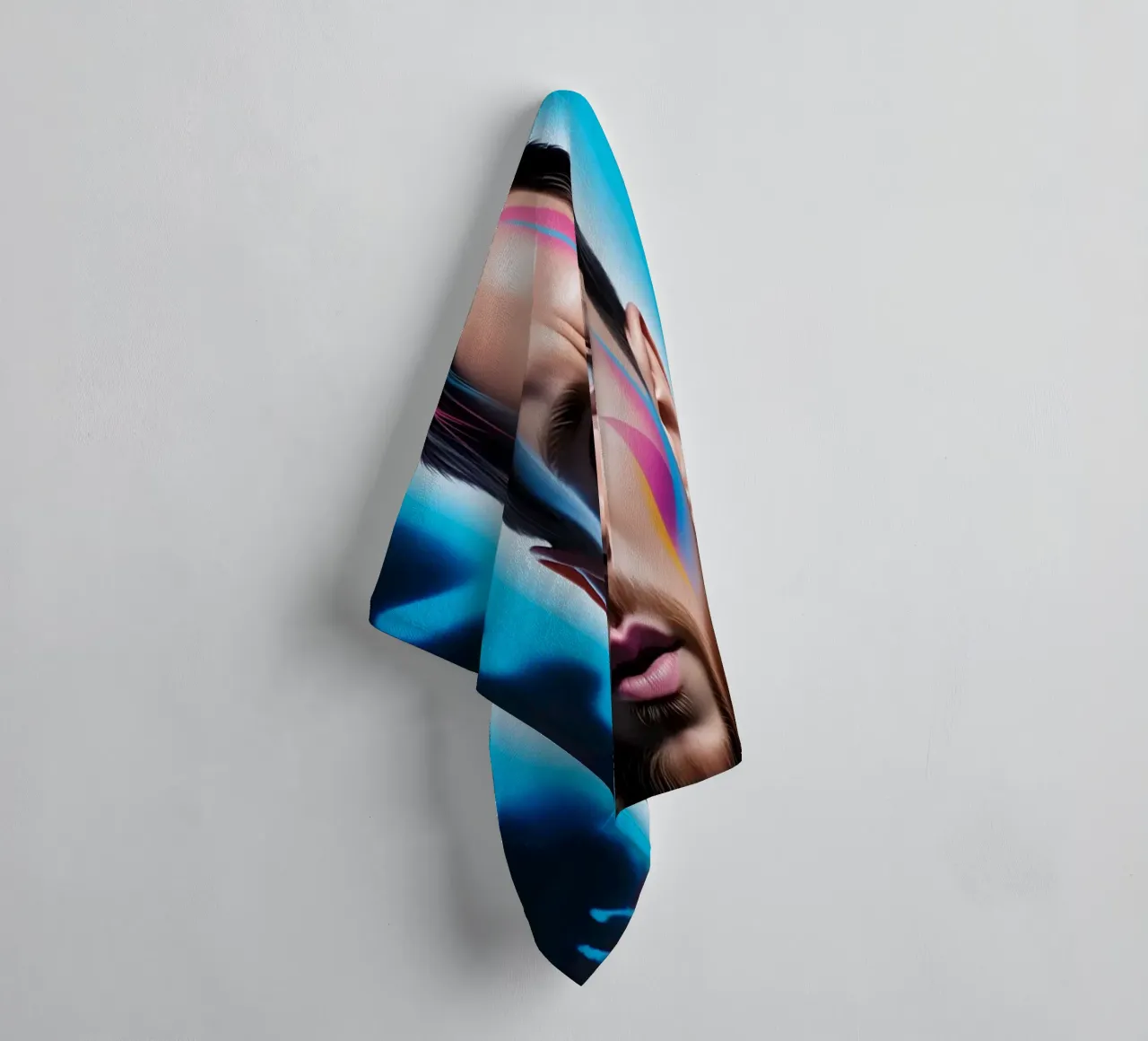 Messi potrait neon asciugamano da bagno da BONANZA