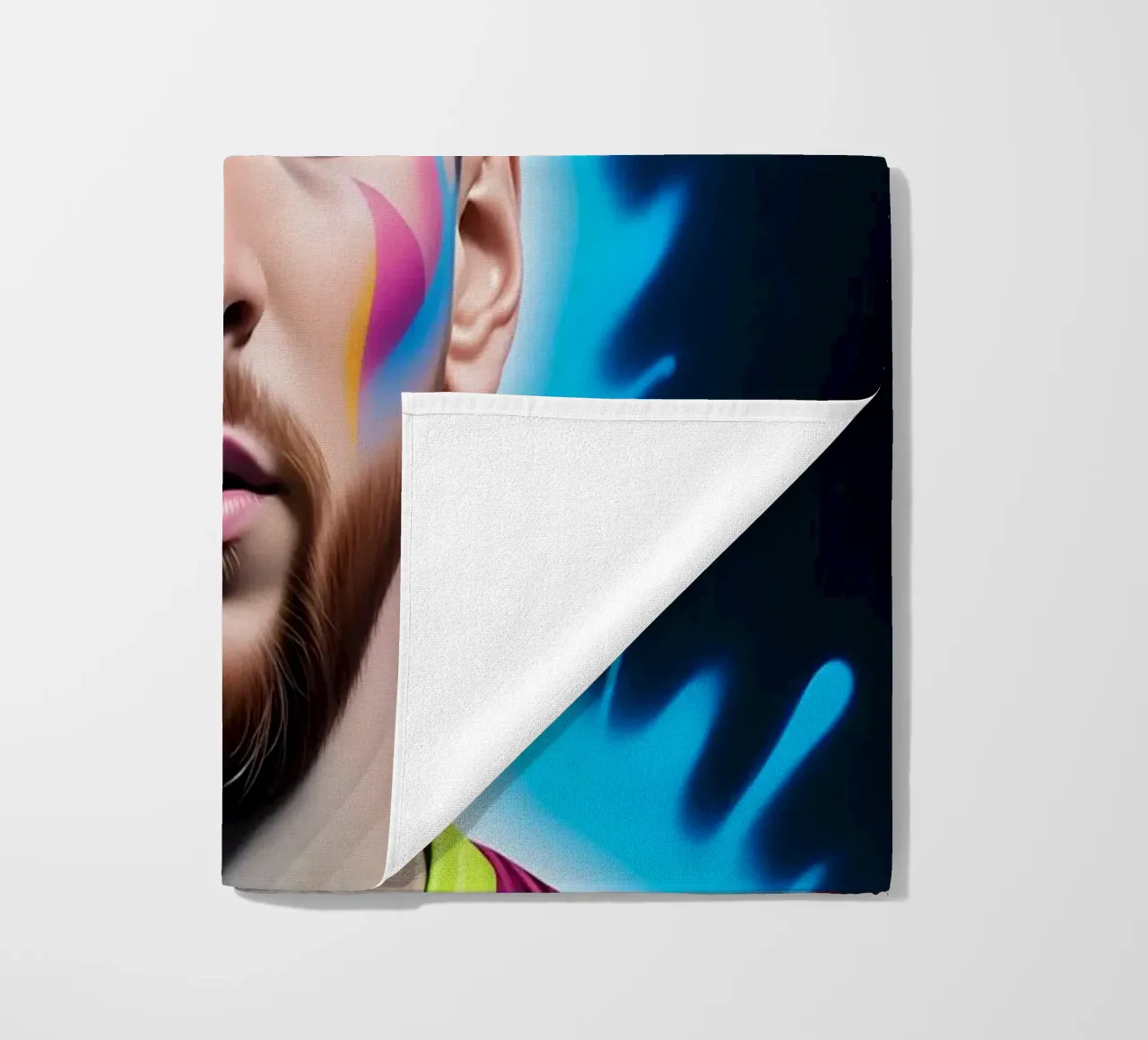Messi potrait neon telo mare da BONANZA