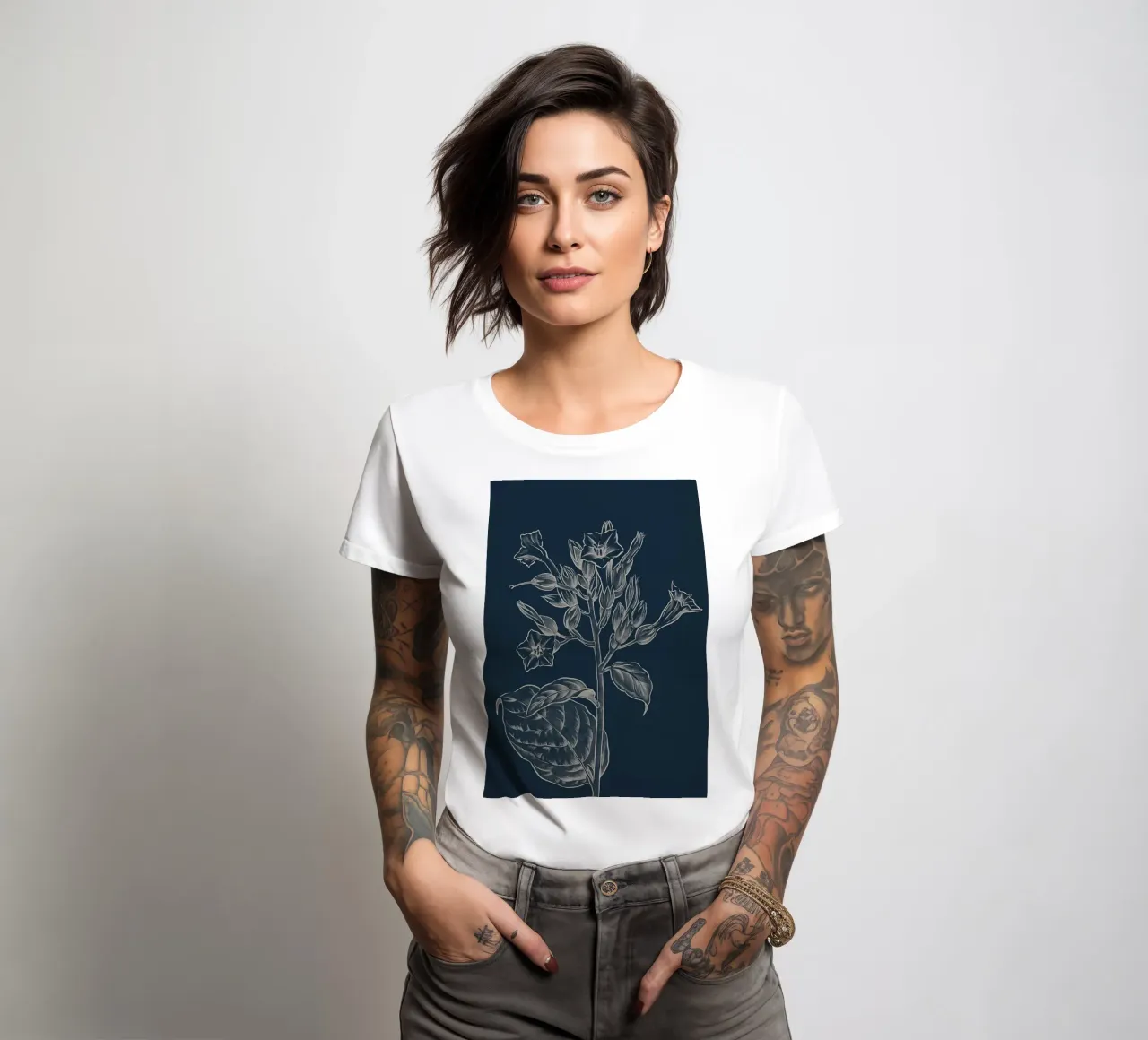 Flower women's fitted t-shirt by diedrich