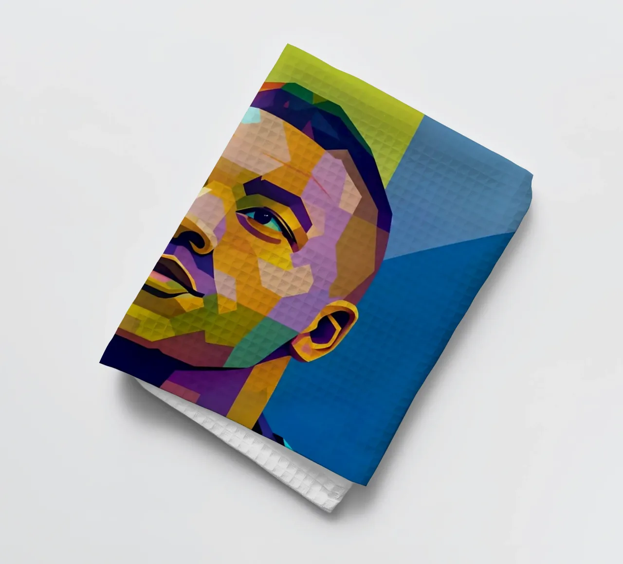 Kylian Mbappe wpap potrait neon torchon de BONANZA