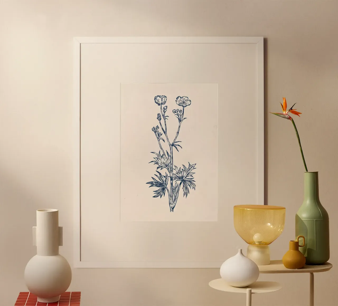 Piedi di porco poster con telaio in plastica da diedrich