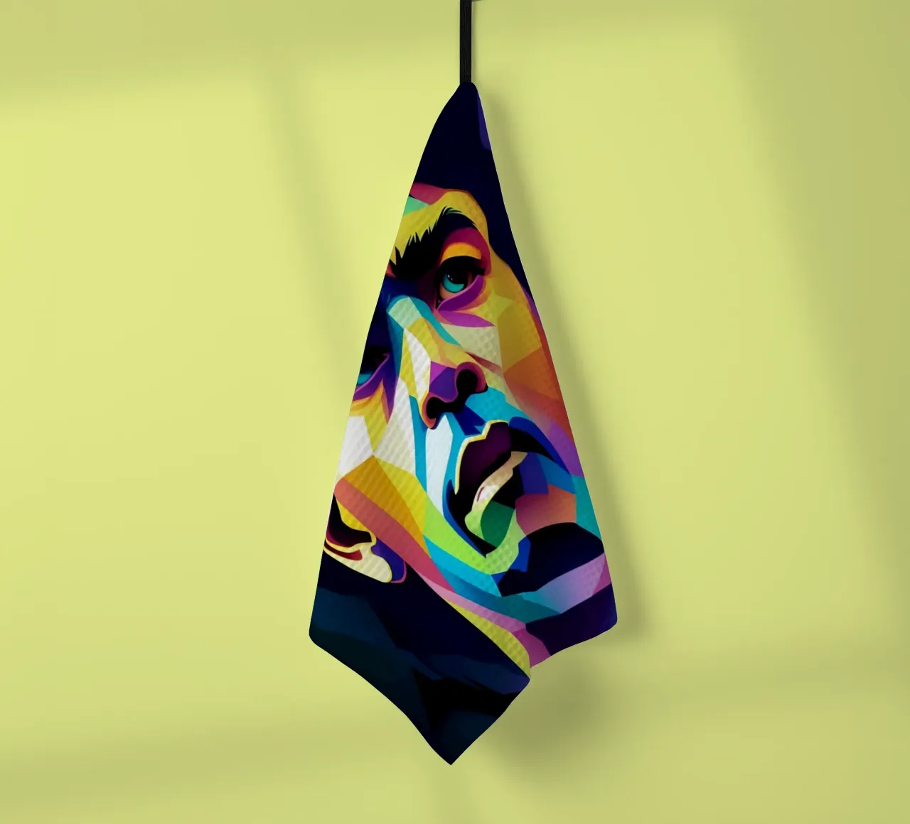 Diego Maradona wpap potrait neon torchon de BONANZA