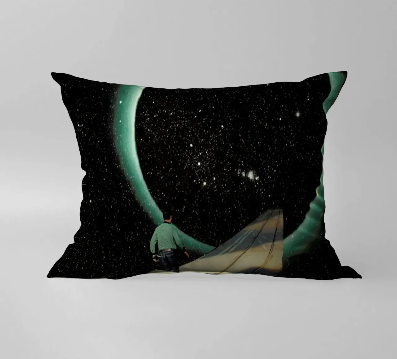 Escaping into the Void cuscino da Frank Moth