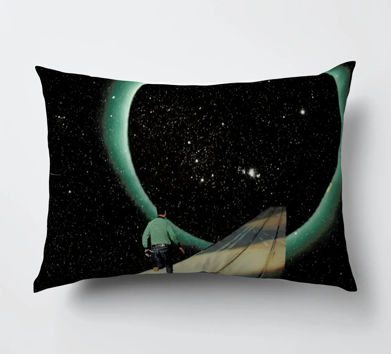 Escaping into the Void cuscino da Frank Moth