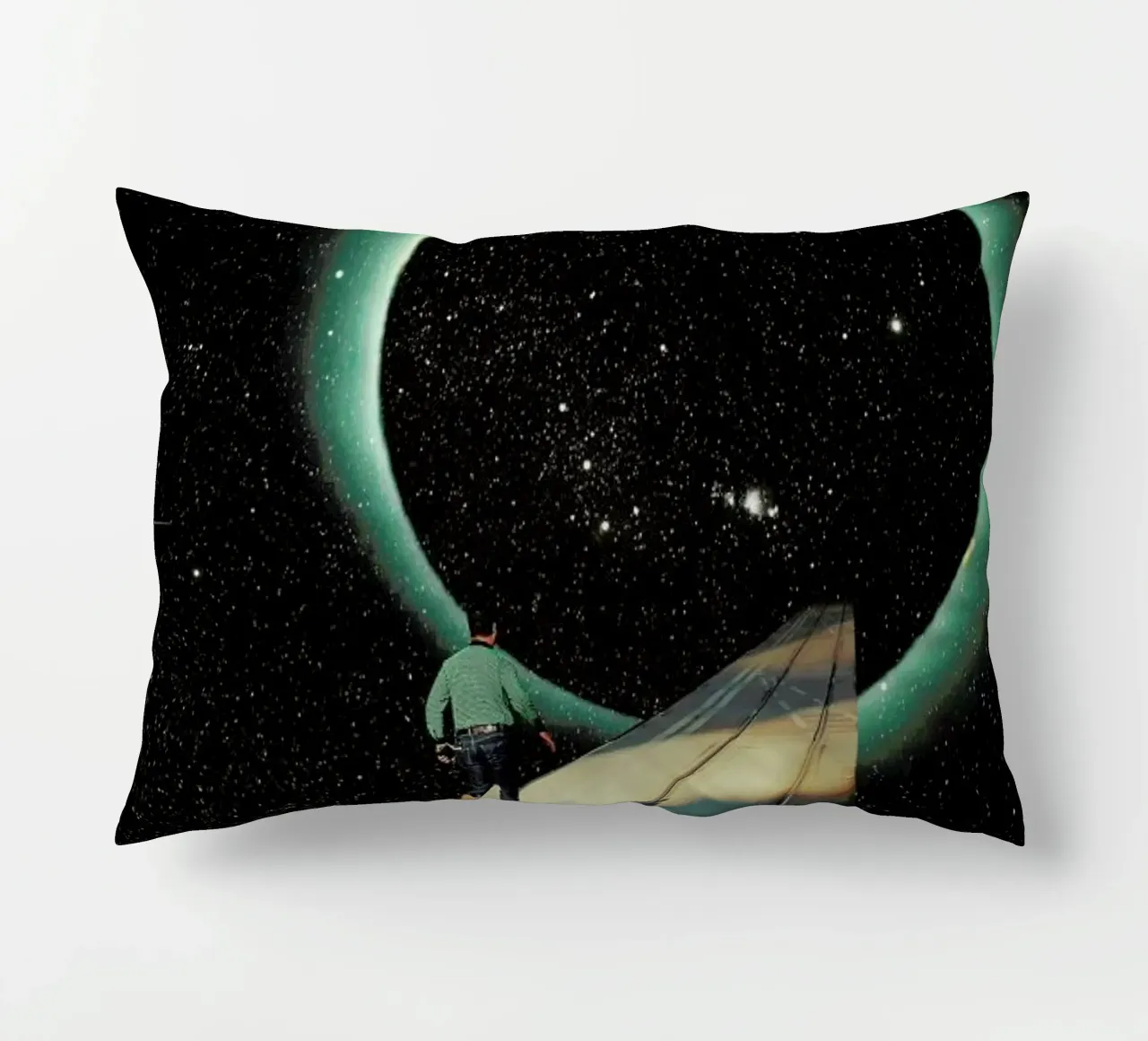 Escaping into the Void cuscino da Frank Moth