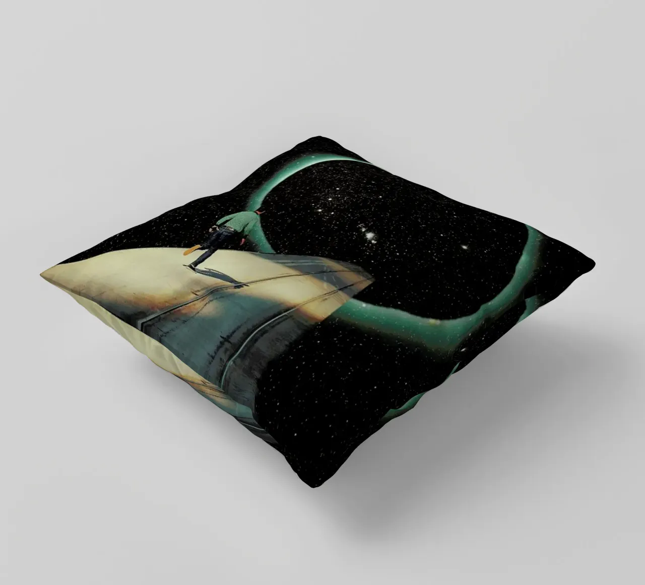 Escaping into the Void cuscino da Frank Moth