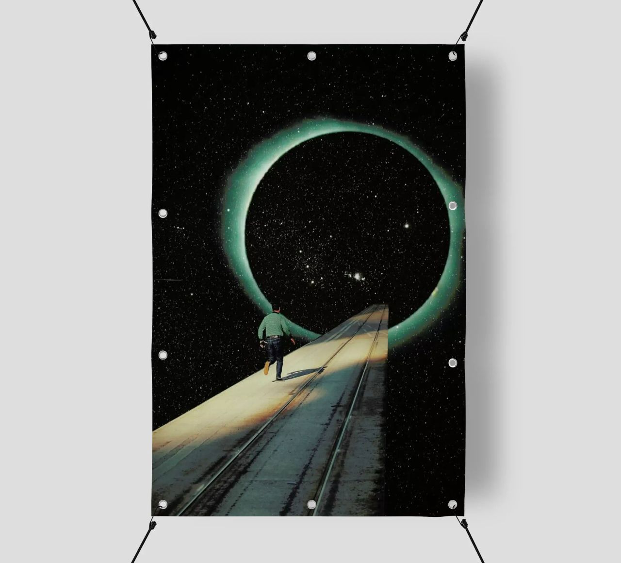 Escaping into the Void telo in pvc da Frank Moth