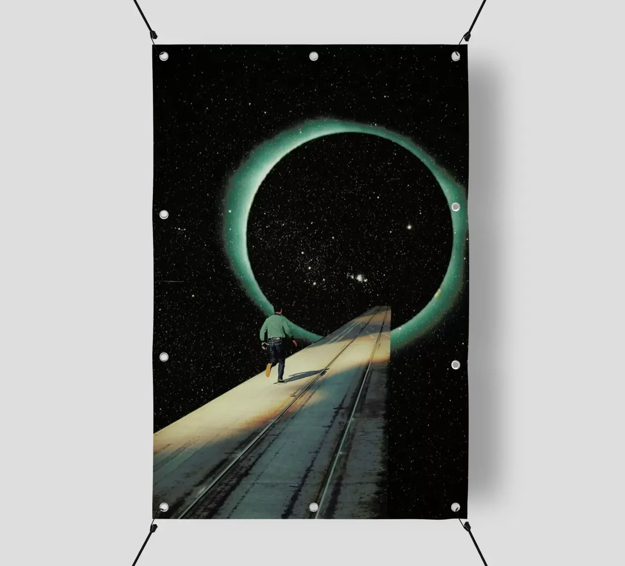 Escaping into the Void telo in pvc da Frank Moth