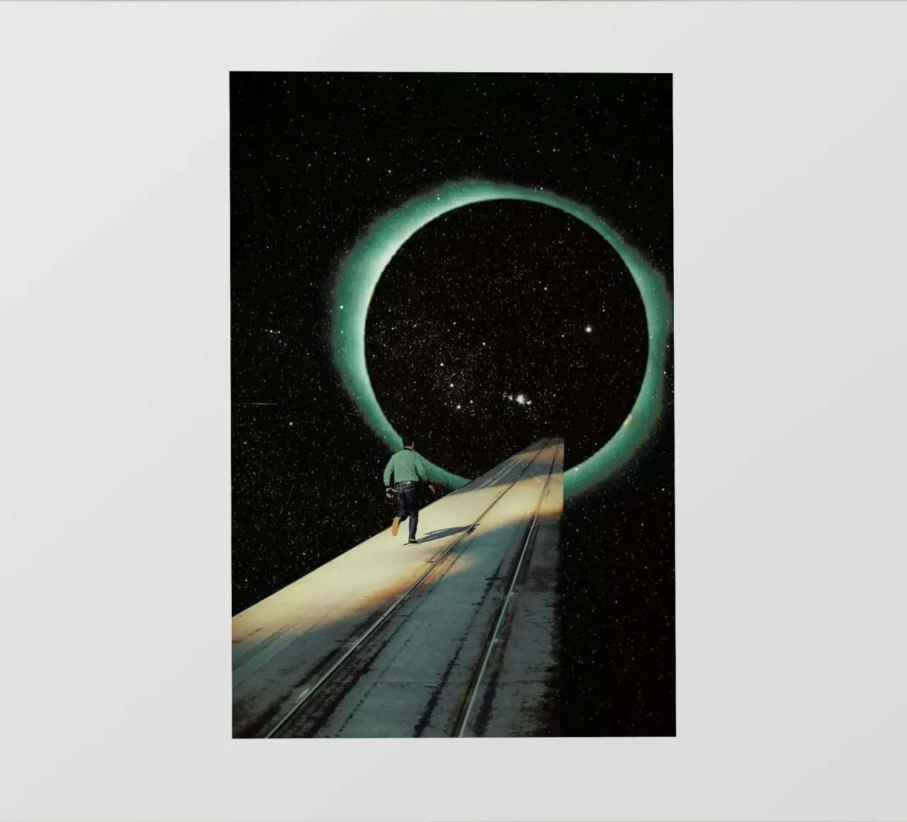 Escaping into the Void pvc cover by Frank Moth