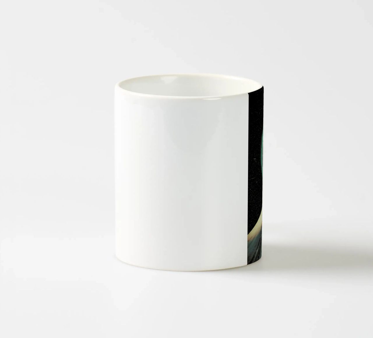 Escaping into the Void tazza in ceramica da Frank Moth