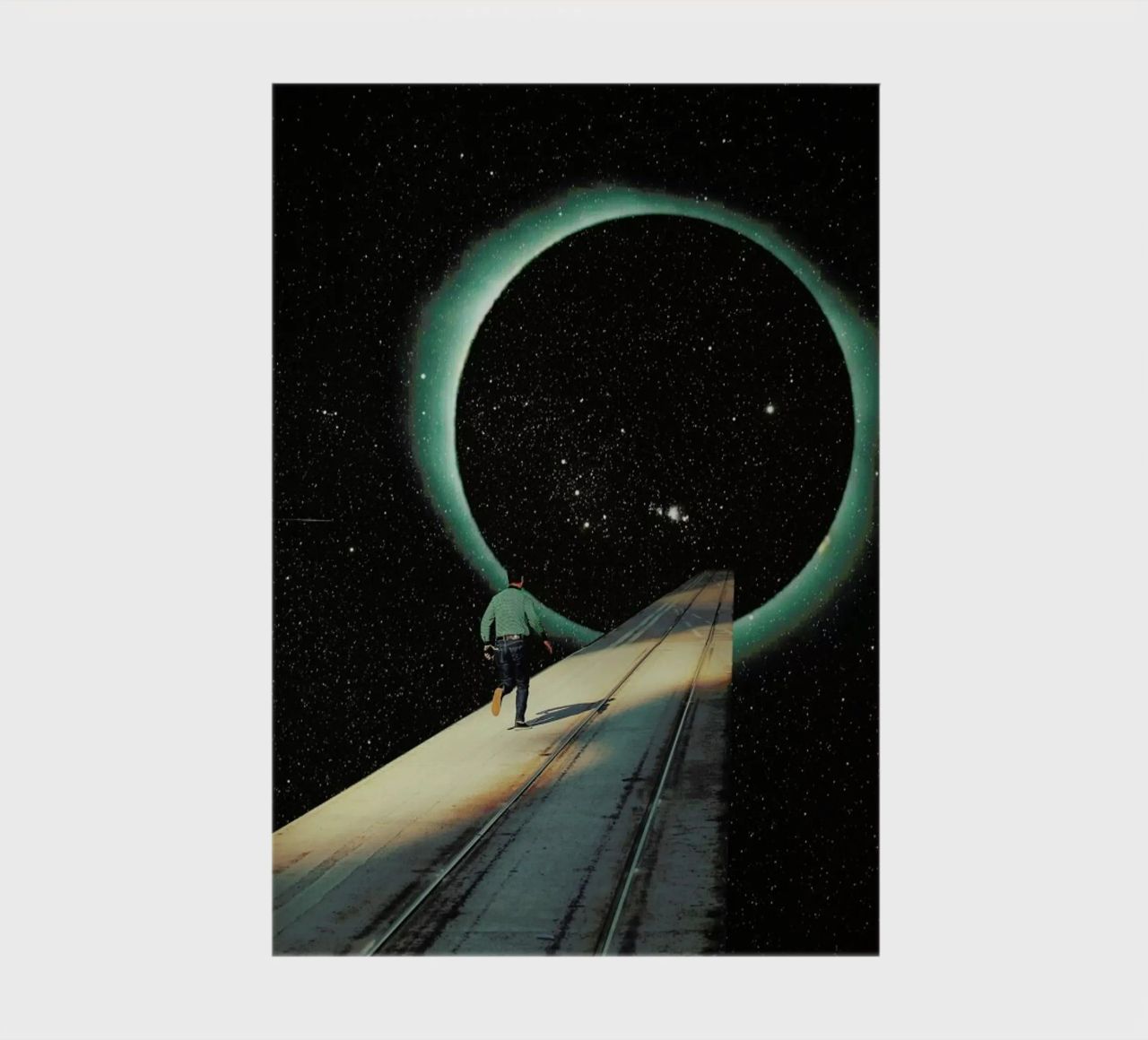 Escaping into the Void notebook by Frank Moth
