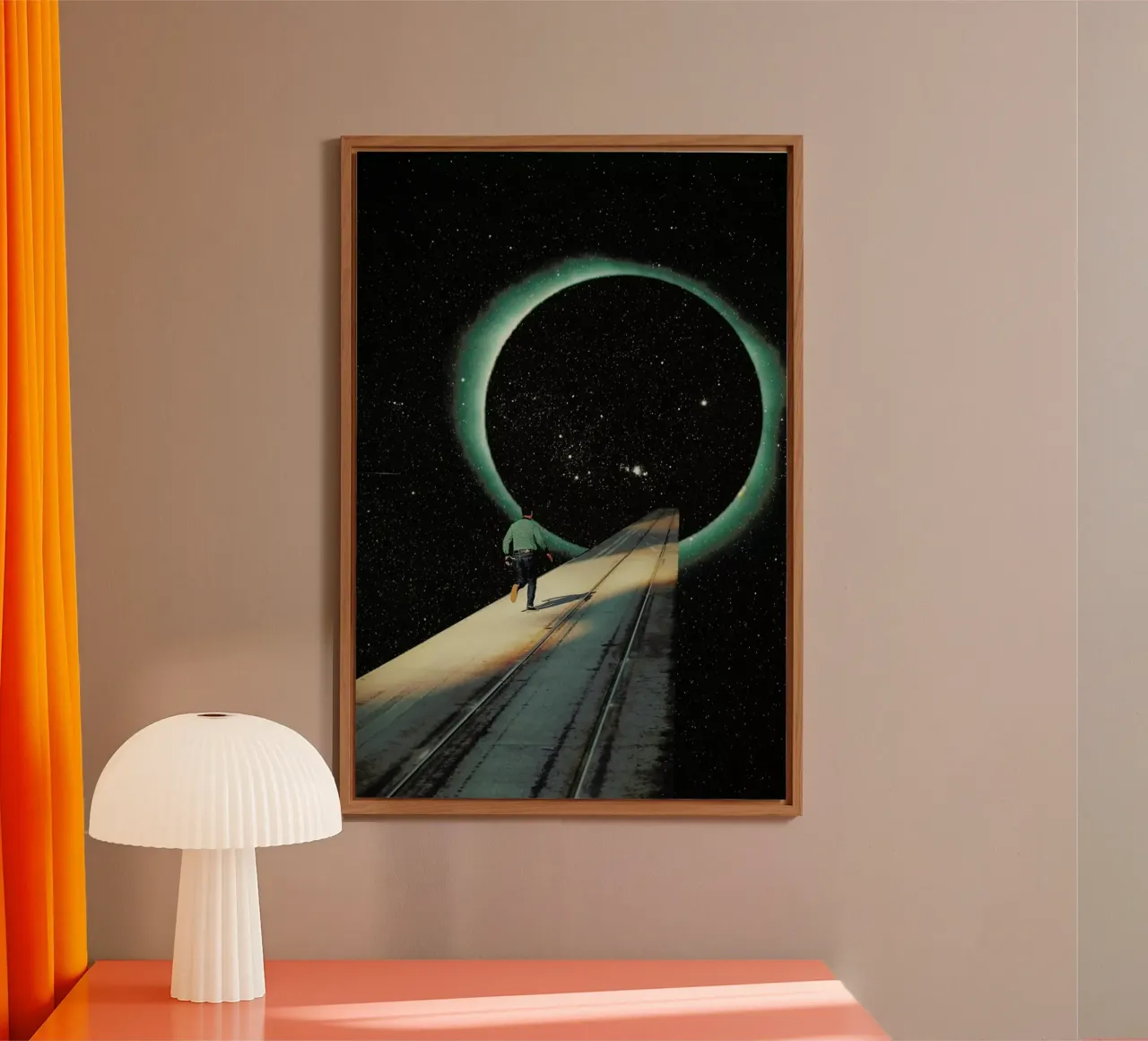 Escaping into the Void alluminio dibond da Frank Moth