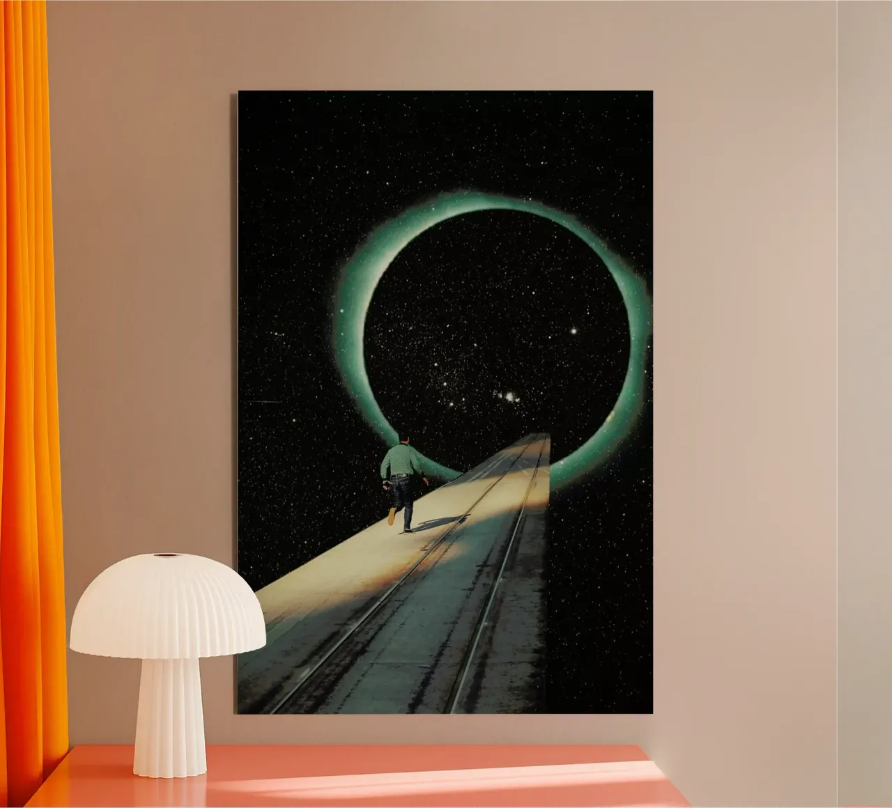 Escaping into the Void alluminio dibond da Frank Moth