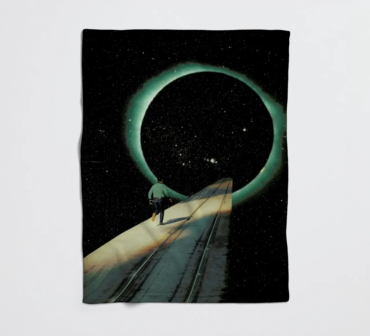 Escaping into the Void plaid polaire de Frank Moth