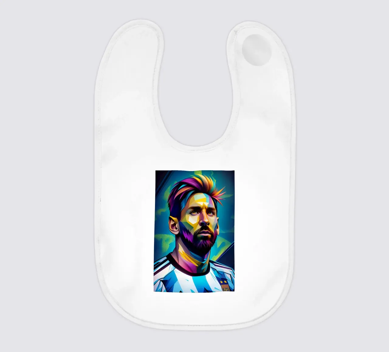 Messi potrait wpap neon bavaglino da BONANZA