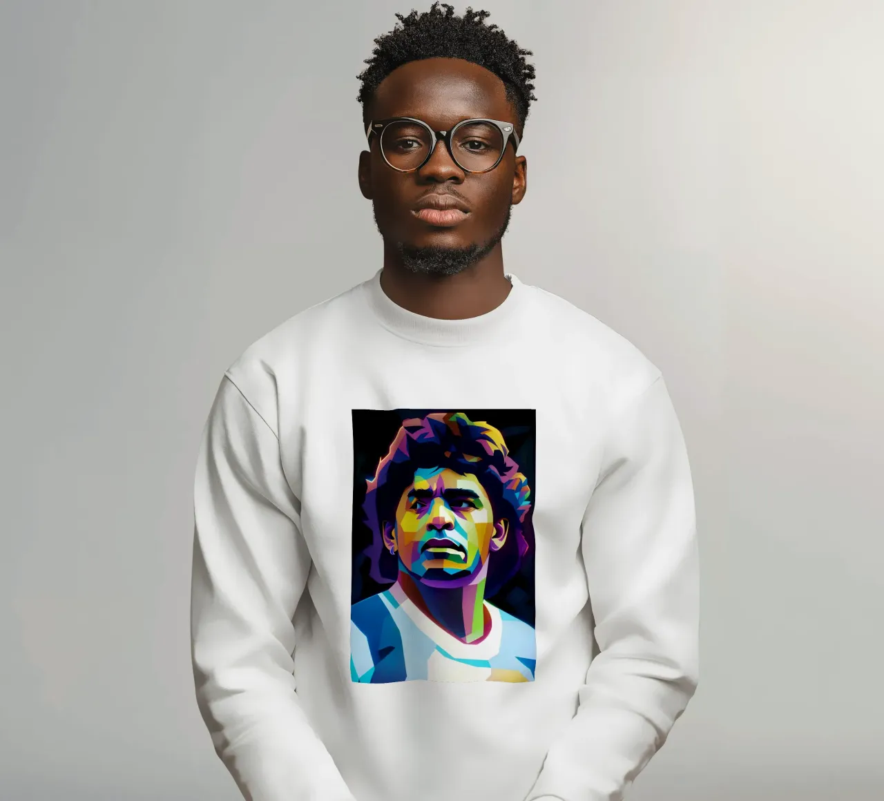 Diego Maradona wpap neon felpa da BONANZA