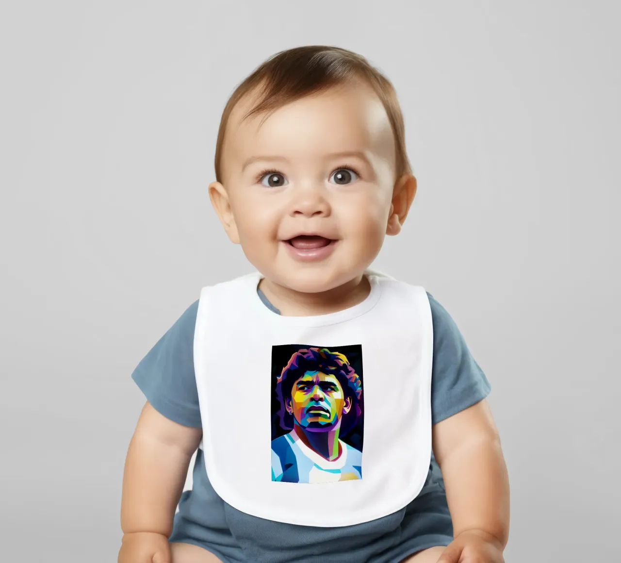 Diego Maradona wpap neon bavaglino da BONANZA